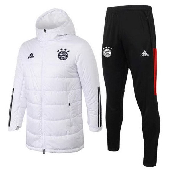 Chaqueta Abajo Bayern Munich Conjunto Completo 2020-2021 Blanco